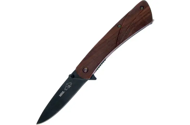 Frost NRA Linerlock Rosewood Folding Knife